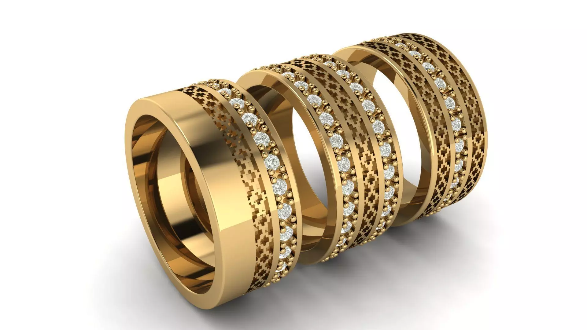 Solitaire Wedding Engagement Ring 3D print model 3D print model_0