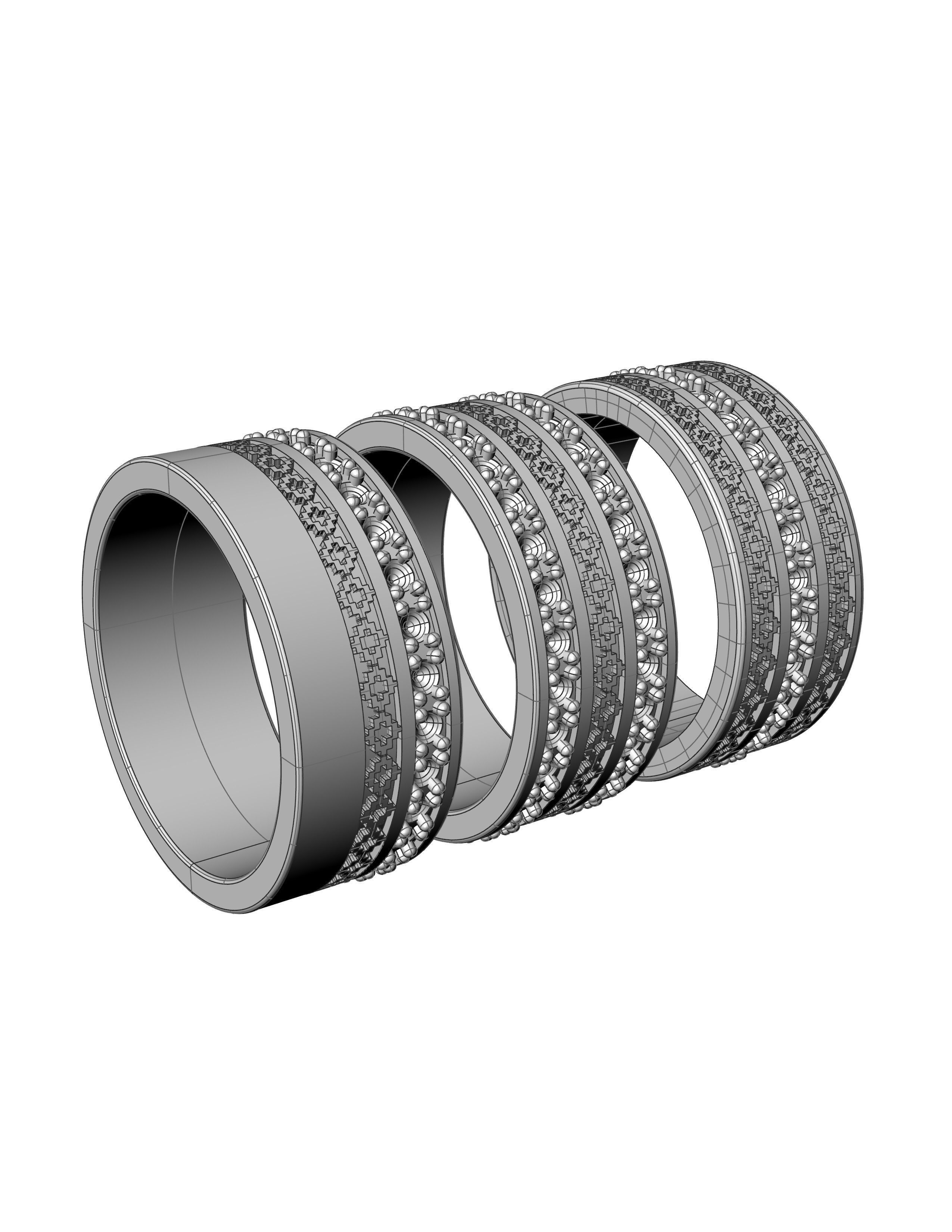 Solitaire Wedding Engagement Ring 3D print model 3D print model_11