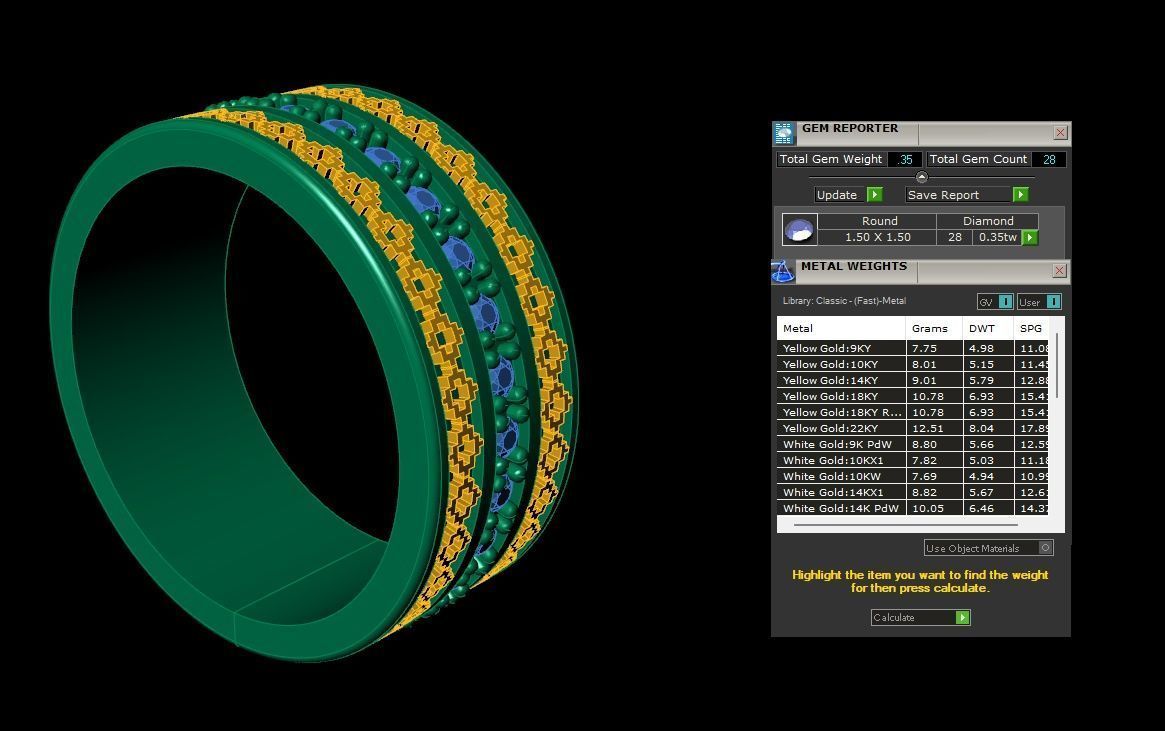 Solitaire Wedding Engagement Ring 3D print model 3D print model_5