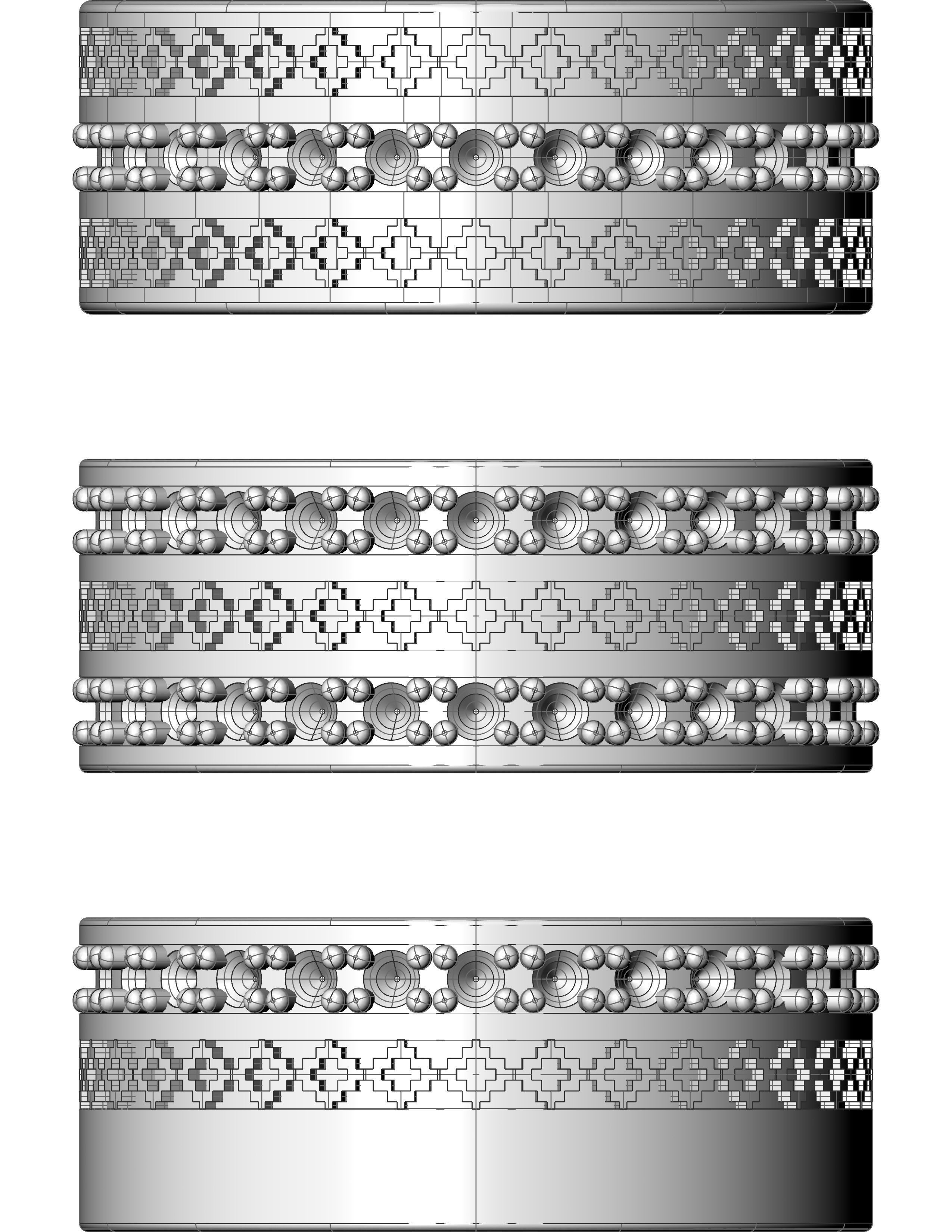 Solitaire Wedding Engagement Ring 3D print model 3D print model_12