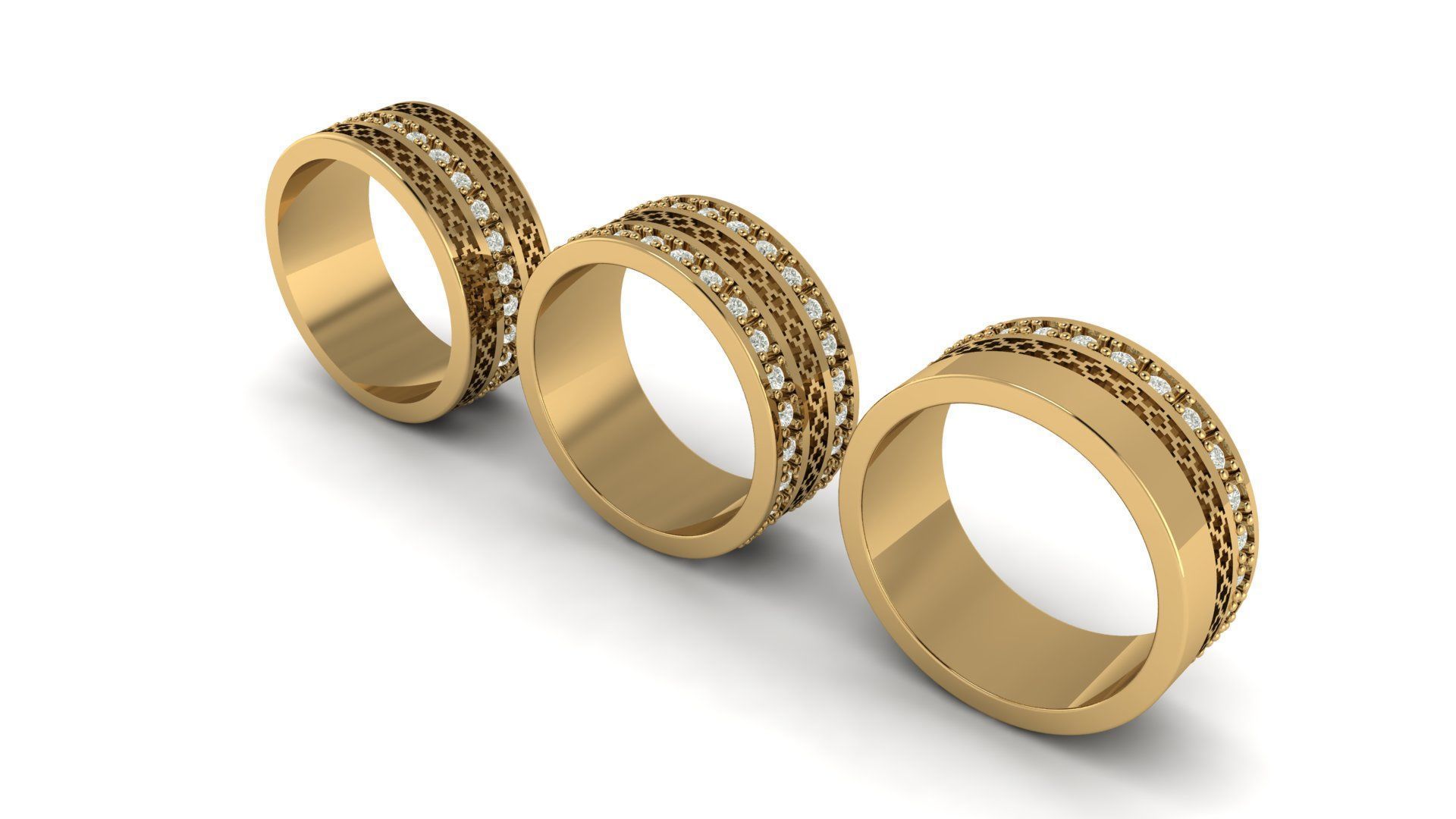 Solitaire Wedding Engagement Ring 3D print model 3D print model_4