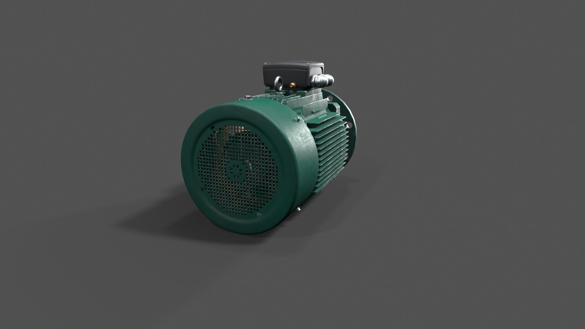 electrical machinery Low-poly 3D model_6