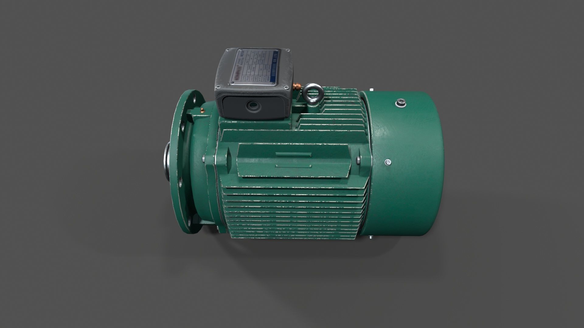 electrical machinery Low-poly 3D model_2