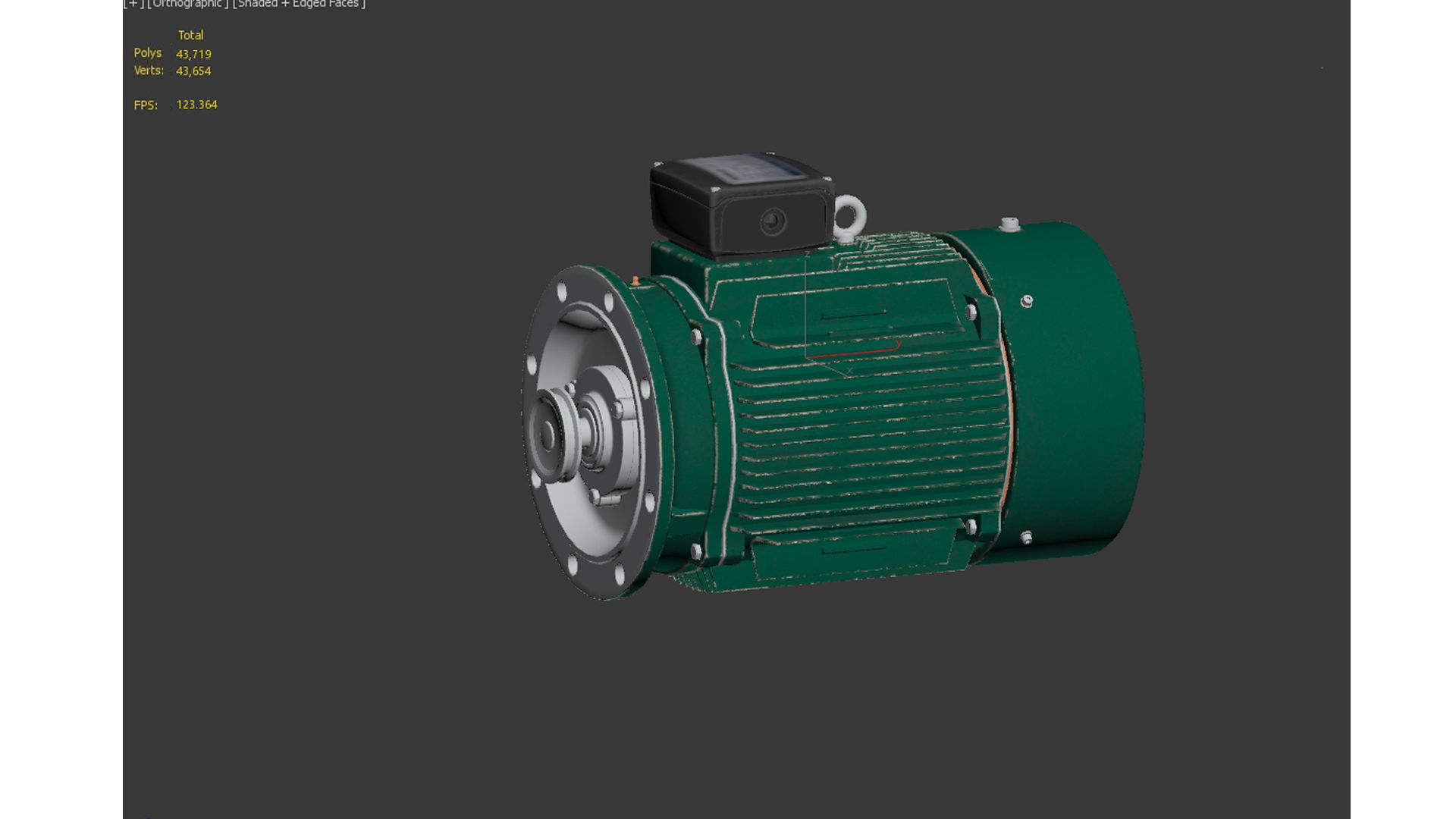 electrical machinery Low-poly 3D model_11