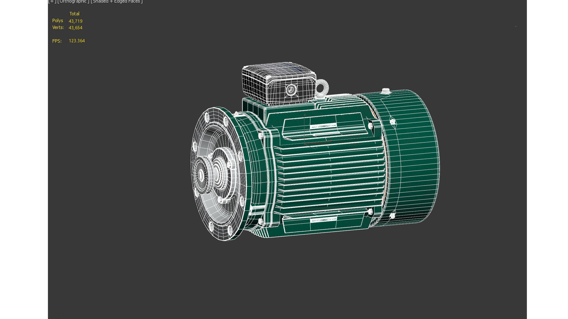 electrical machinery Low-poly 3D model_10