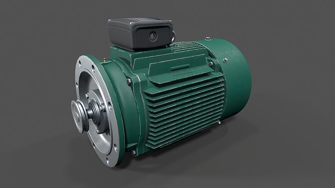 electrical machinery Low-poly 3D model
