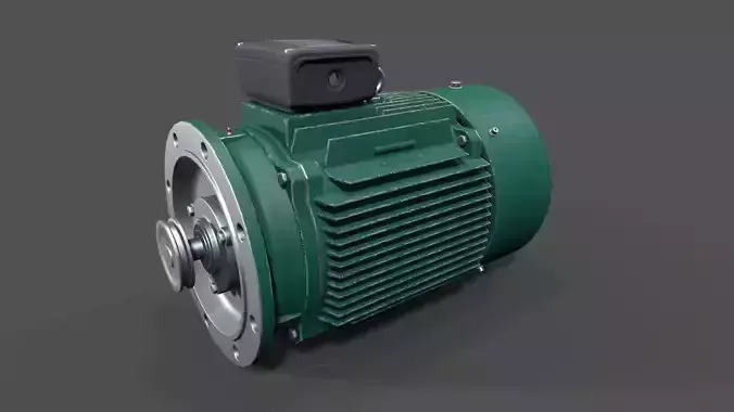 electrical machinery Low-poly 3D model