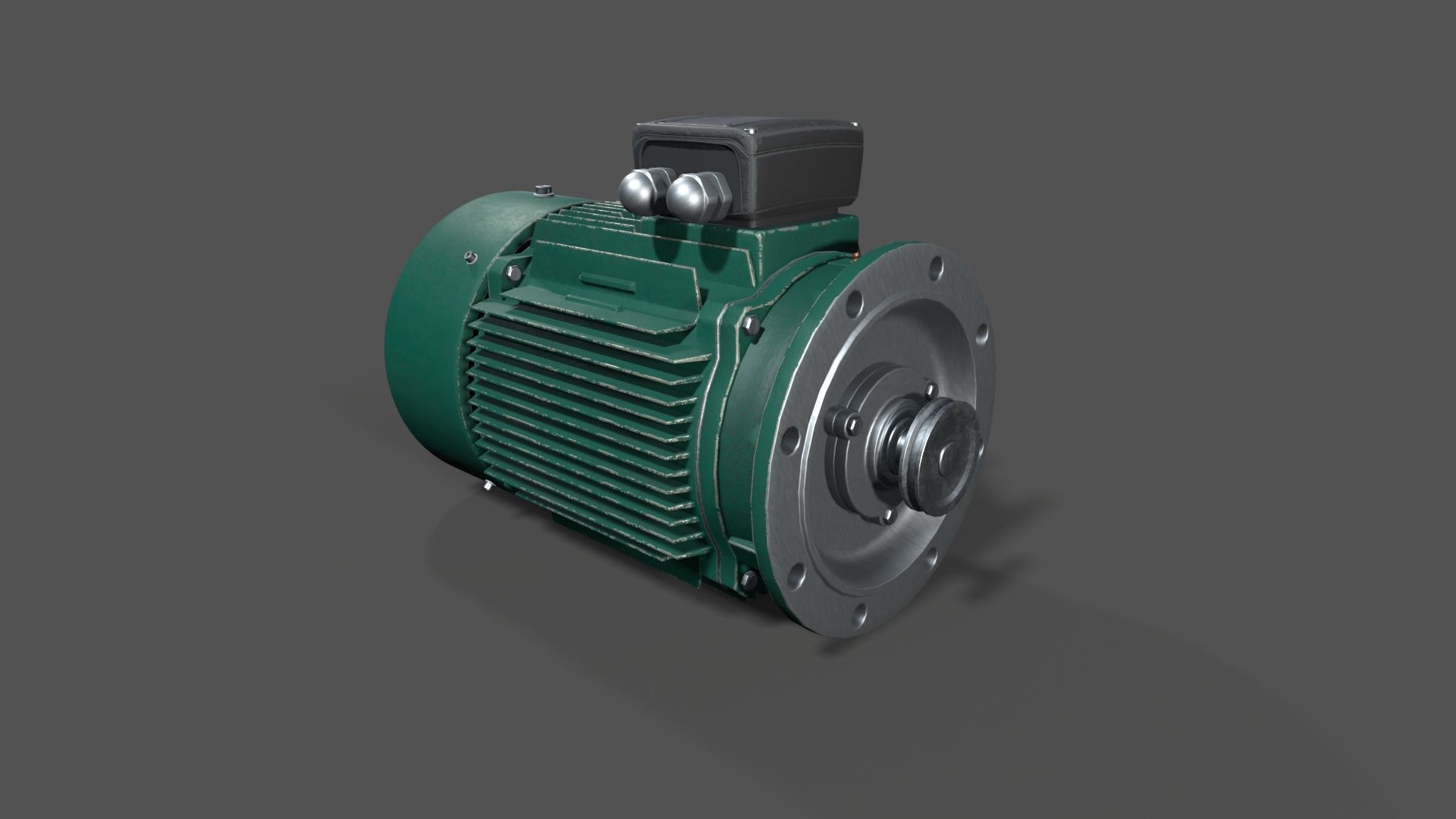 electrical machinery Low-poly 3D model_3