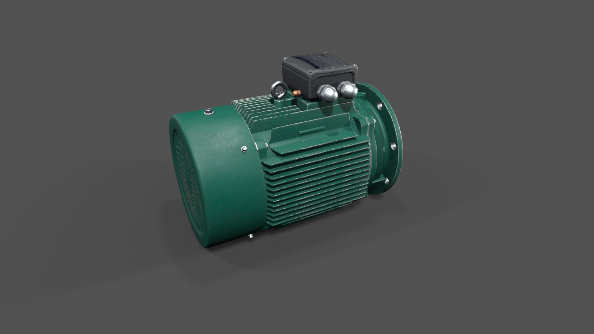 electrical machinery Low-poly 3D model_7