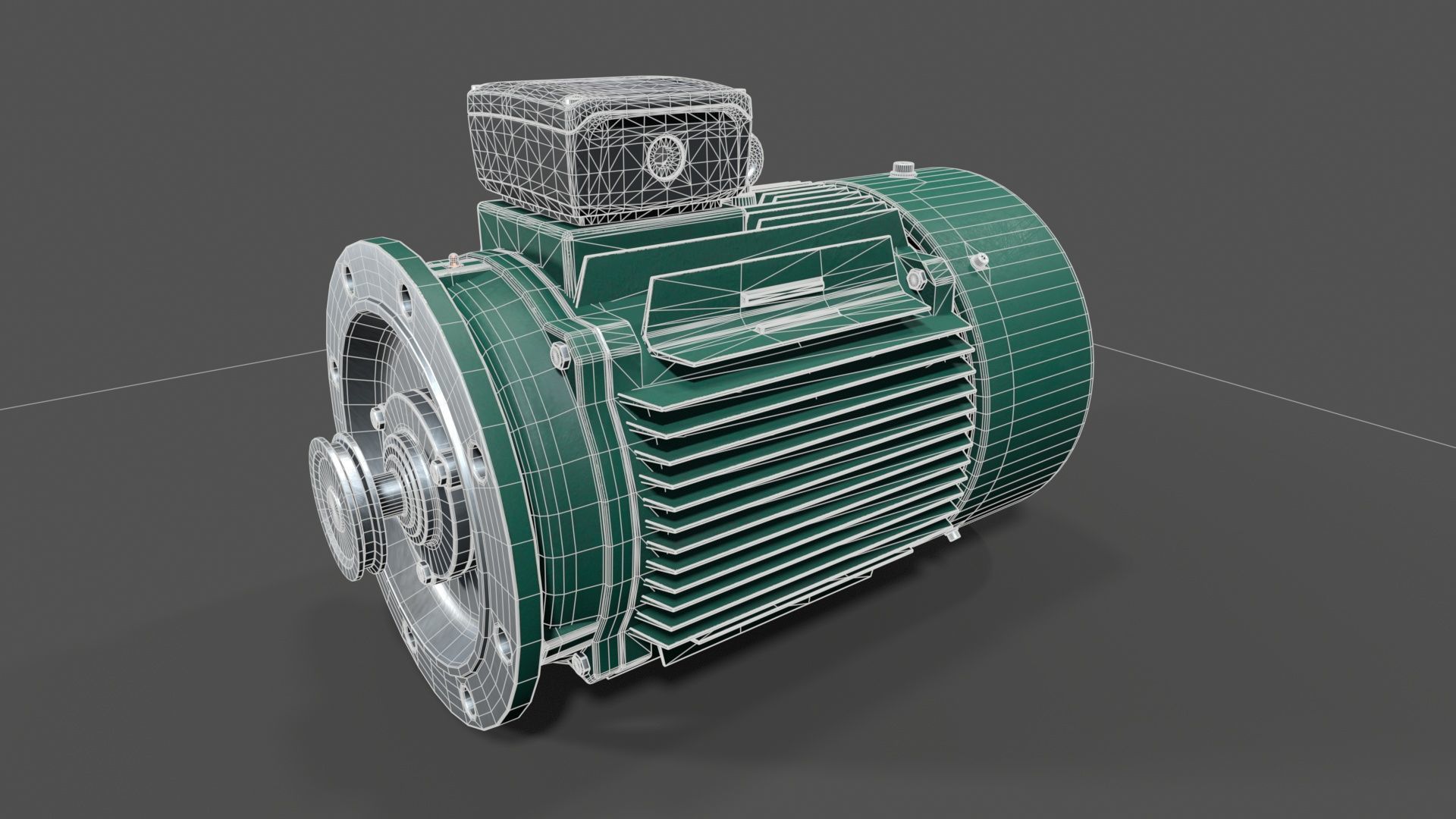 electrical machinery Low-poly 3D model_9