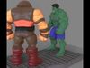 Hulk and Juggernaut 3D print model_1