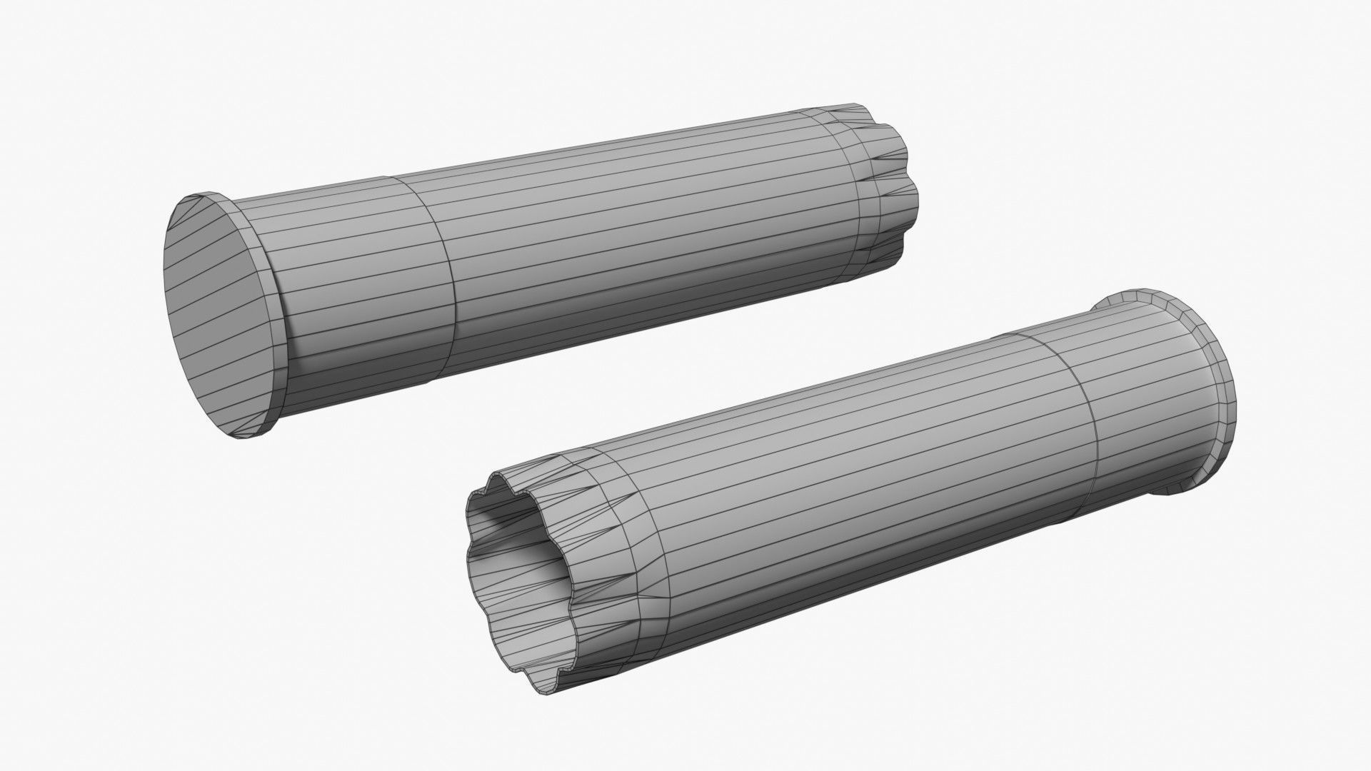 Generic double barrel shotgun  Low-poly 3D model_18