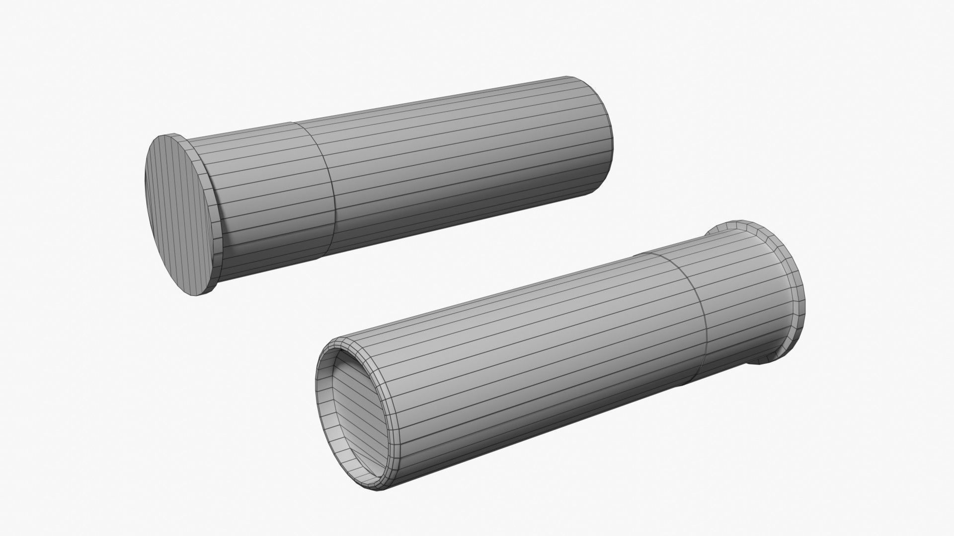 Generic double barrel shotgun  Low-poly 3D model_17