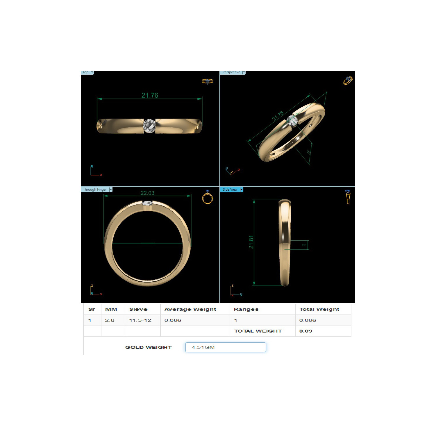 Women Ring Render 3dm STL MTL SLC JCD OBJ FBX Details 3D print model_19