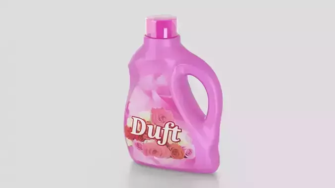 Laundry detergent softener bottle Low-poly 3D model