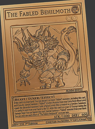 The Fabled Behilmoth - yu-gi-oh Free 3D print model