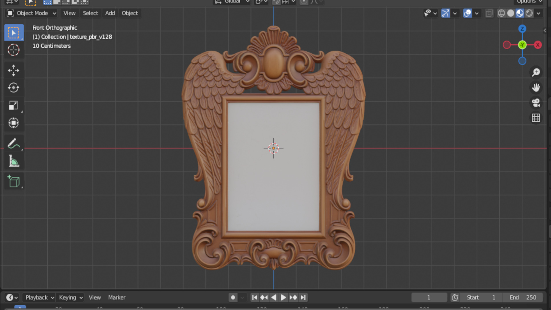 carved frame mirror cnc and 3d printing 3D print model_8