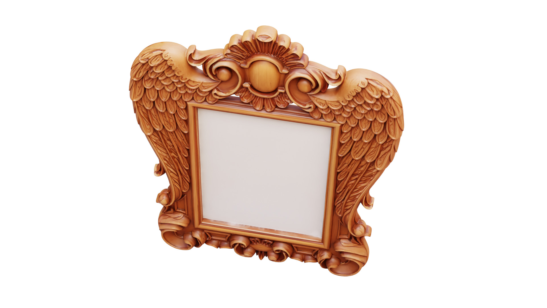 carved frame mirror cnc and 3d printing 3D print model_3