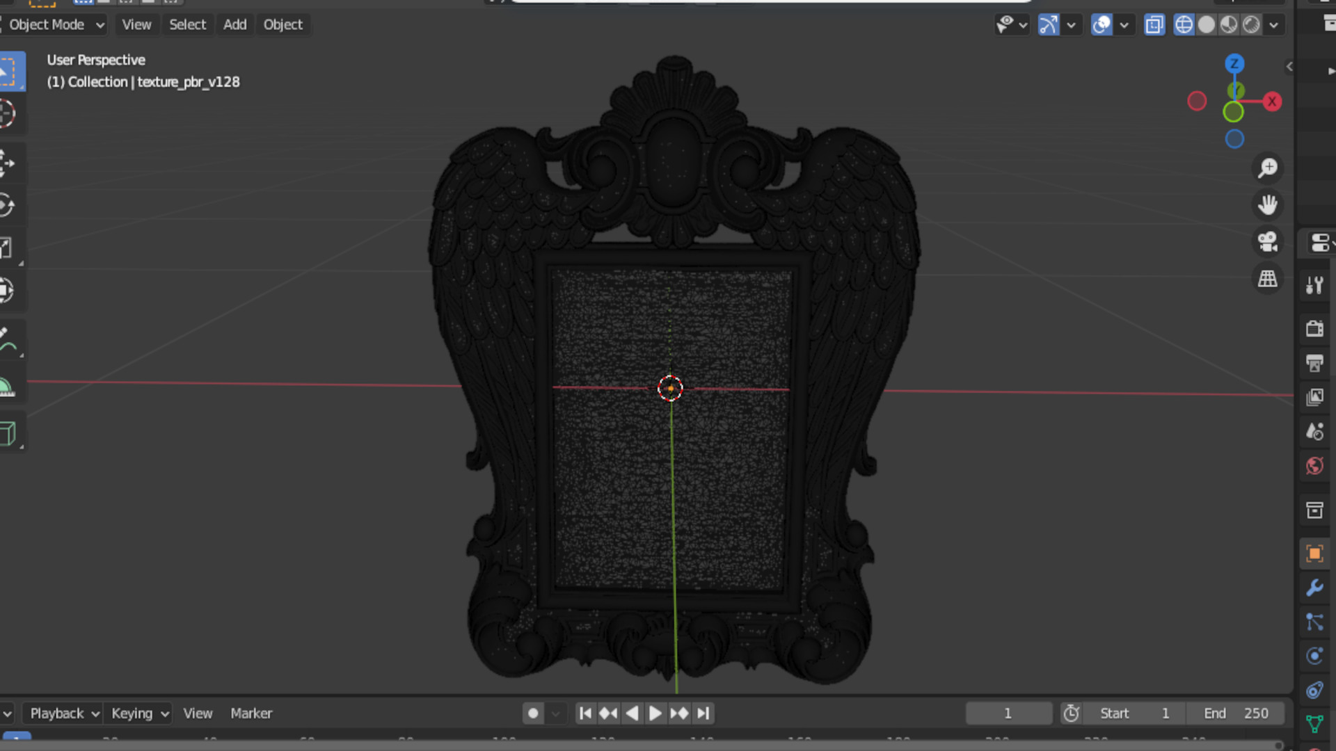 carved frame mirror cnc and 3d printing 3D print model_10