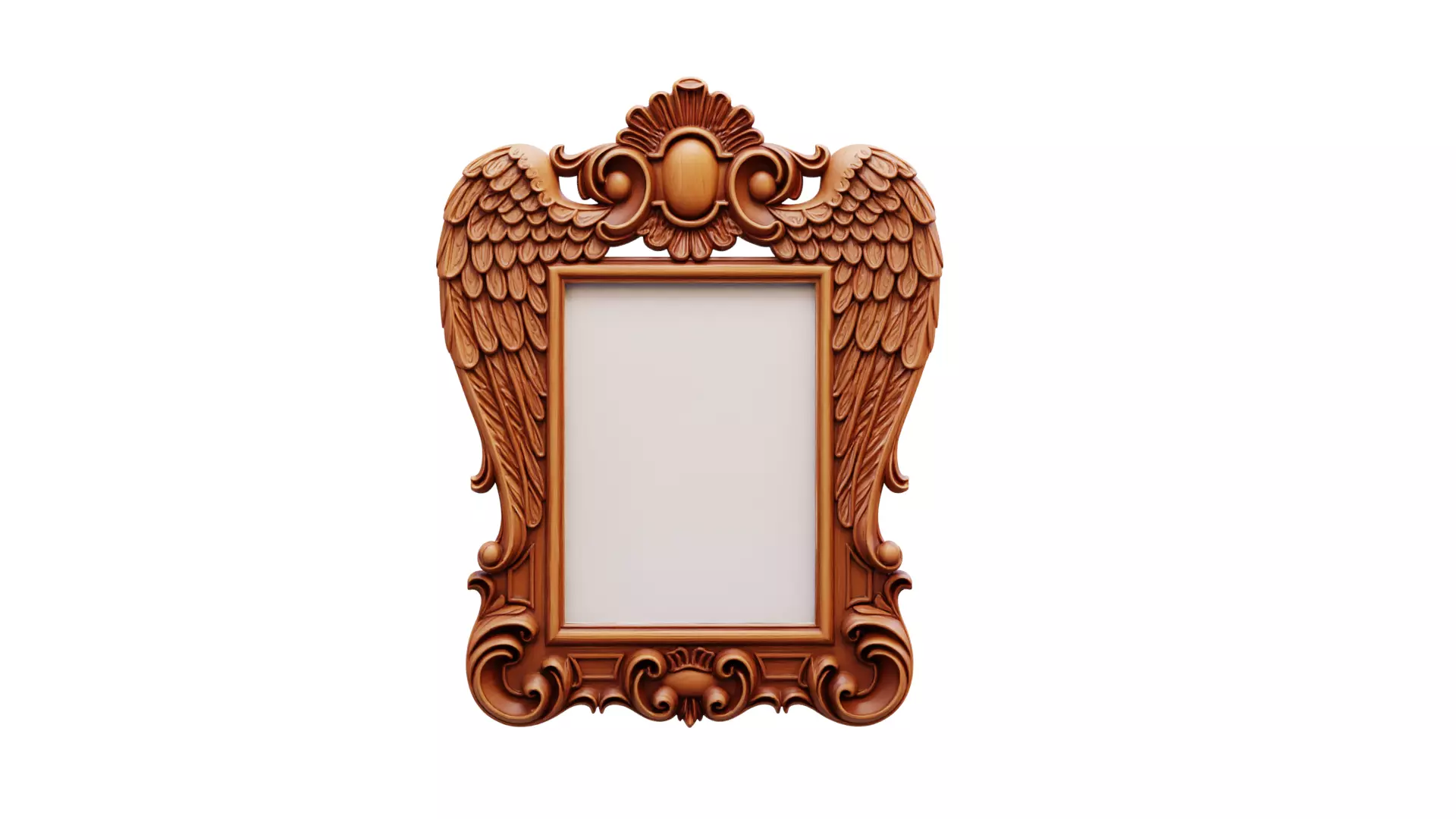carved frame mirror cnc and 3d printing 3D print model_0