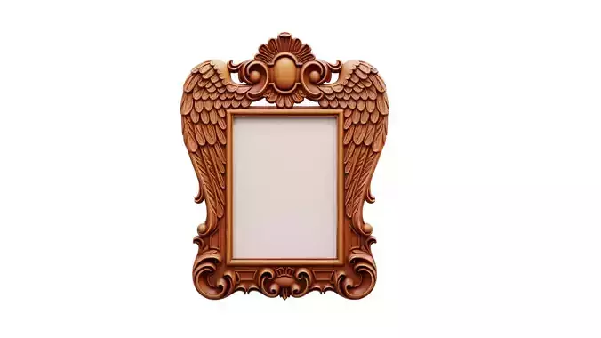 carved frame mirror cnc and 3d printing 3D print model