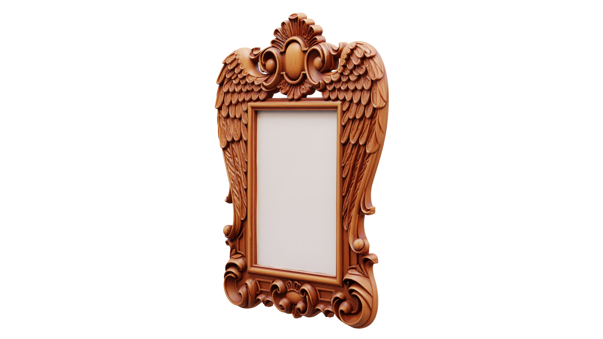 carved frame mirror cnc and 3d printing 3D print model_1