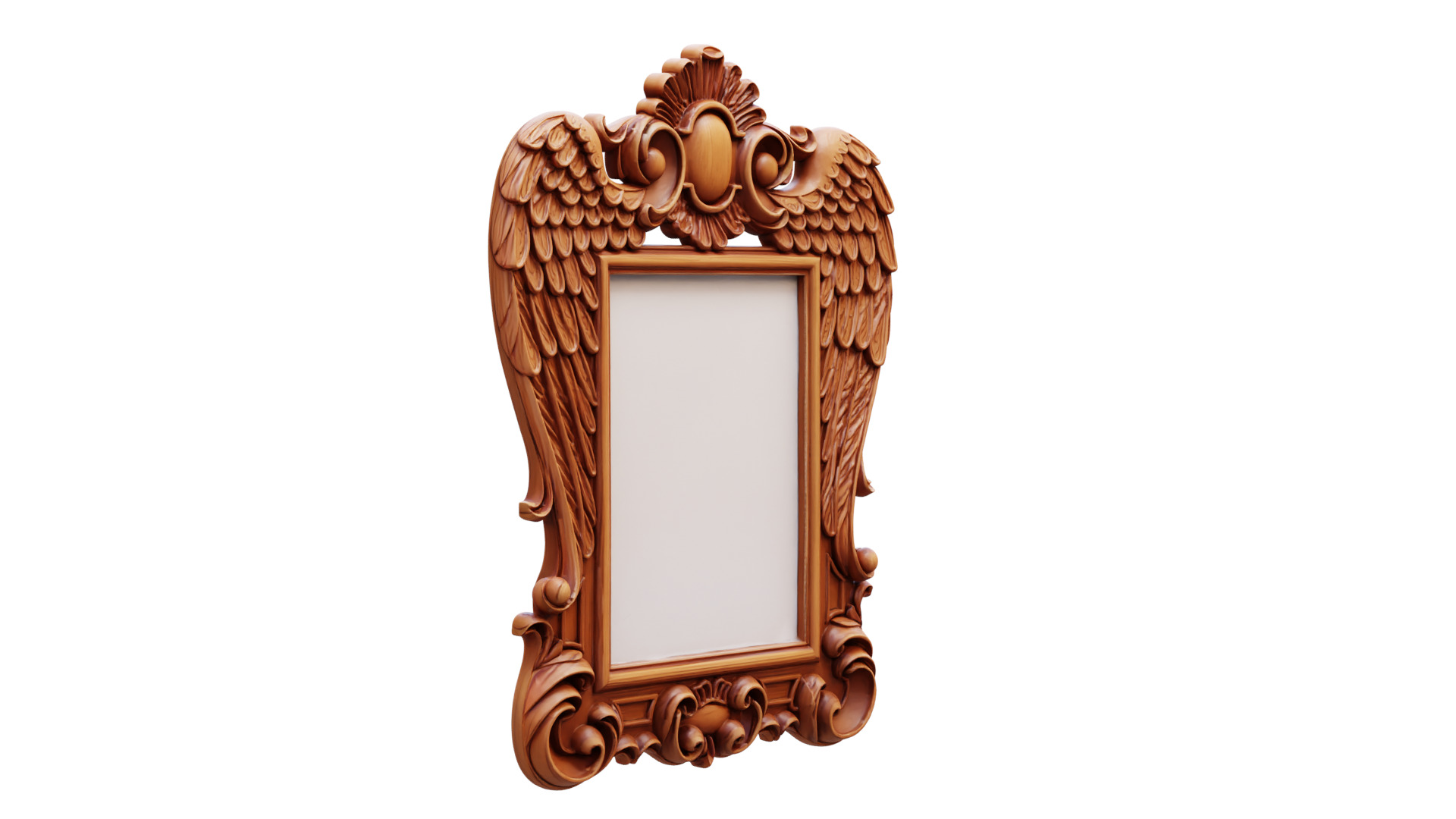 carved frame mirror cnc and 3d printing 3D print model_2