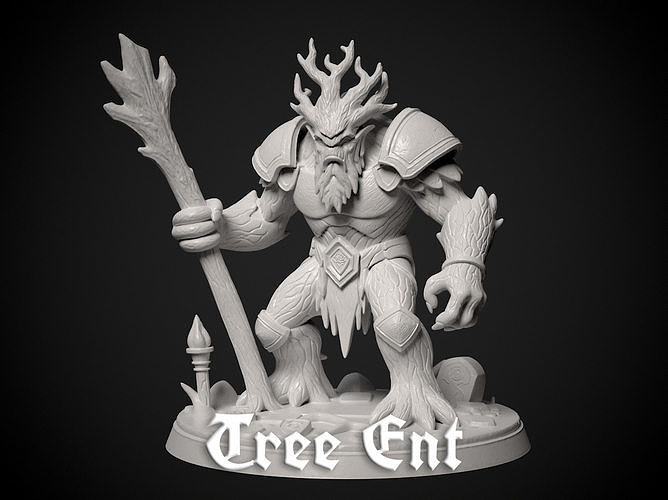 Miniature of a Tree Ent- 3d print model 3D print model