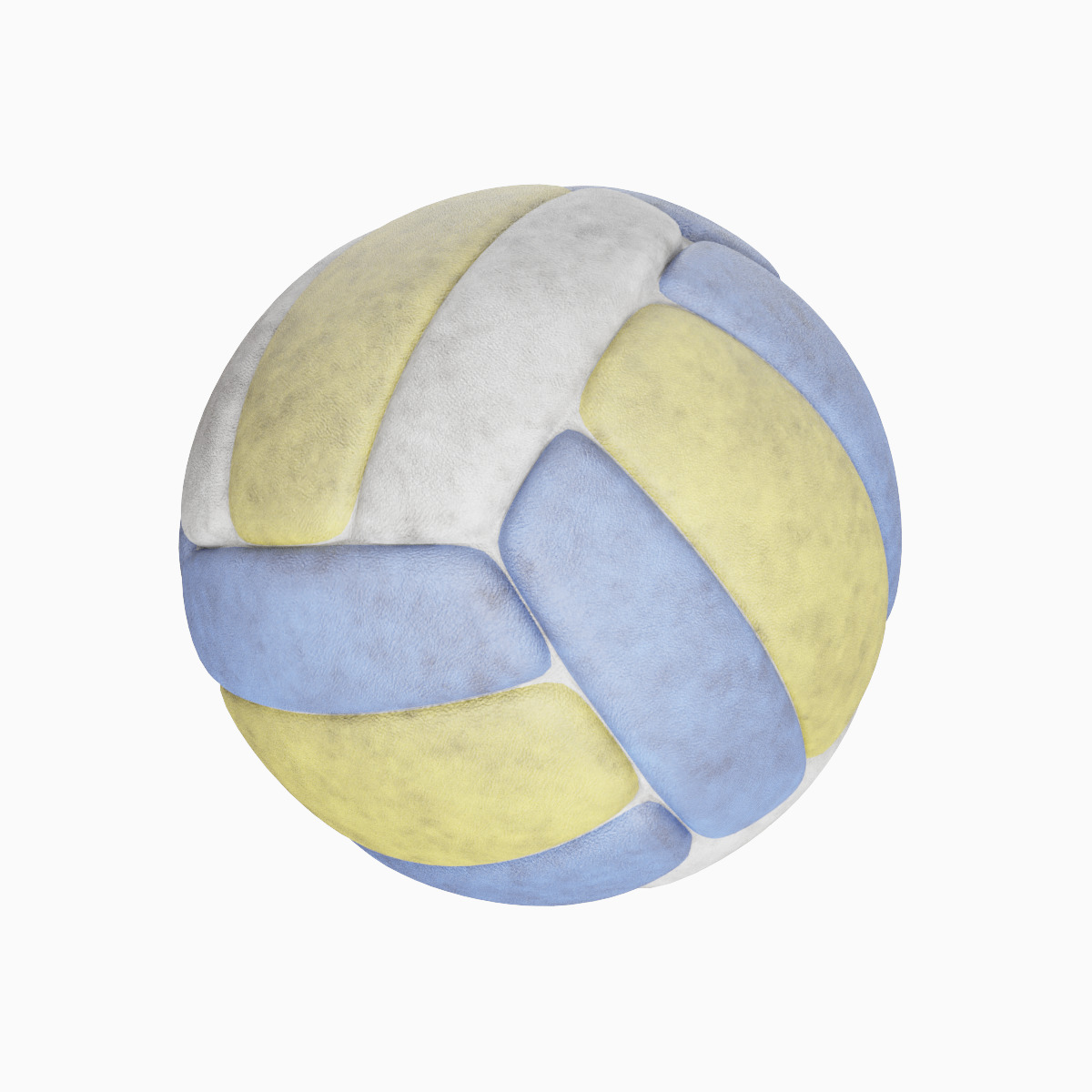 Dirty Volleyball Ball Set 3D model_4
