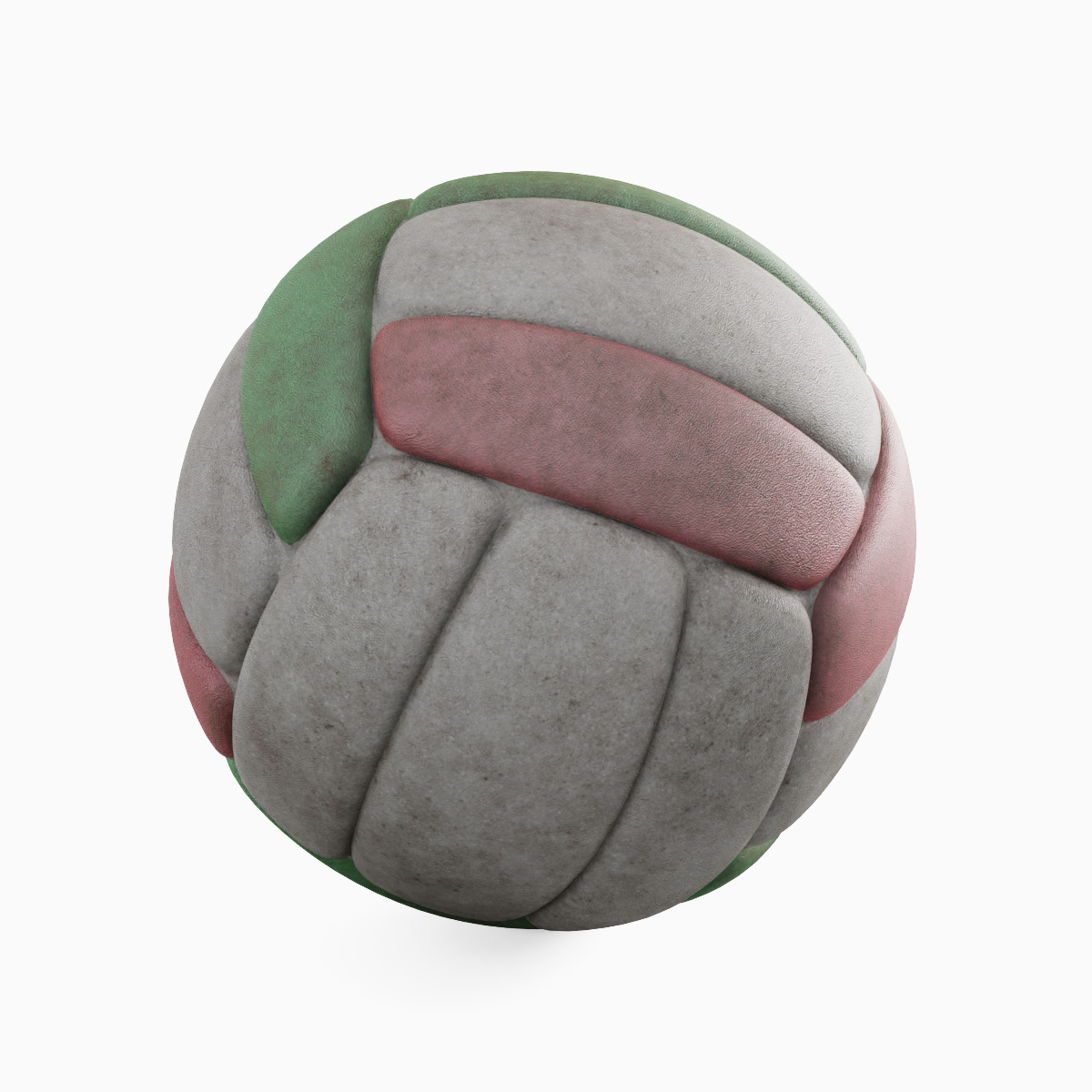 Dirty Volleyball Ball Set 3D model_6