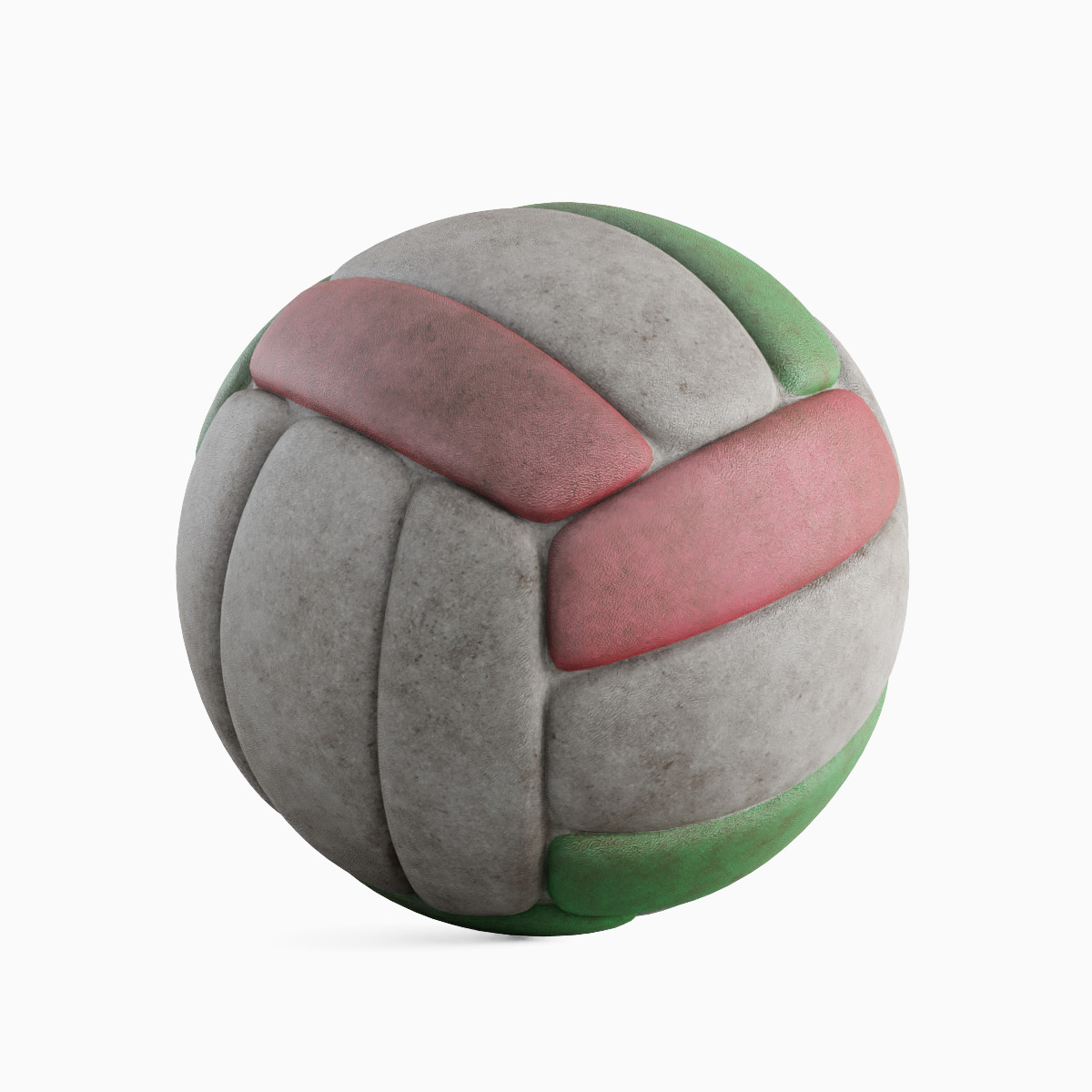 Dirty Volleyball Ball Set 3D model_5