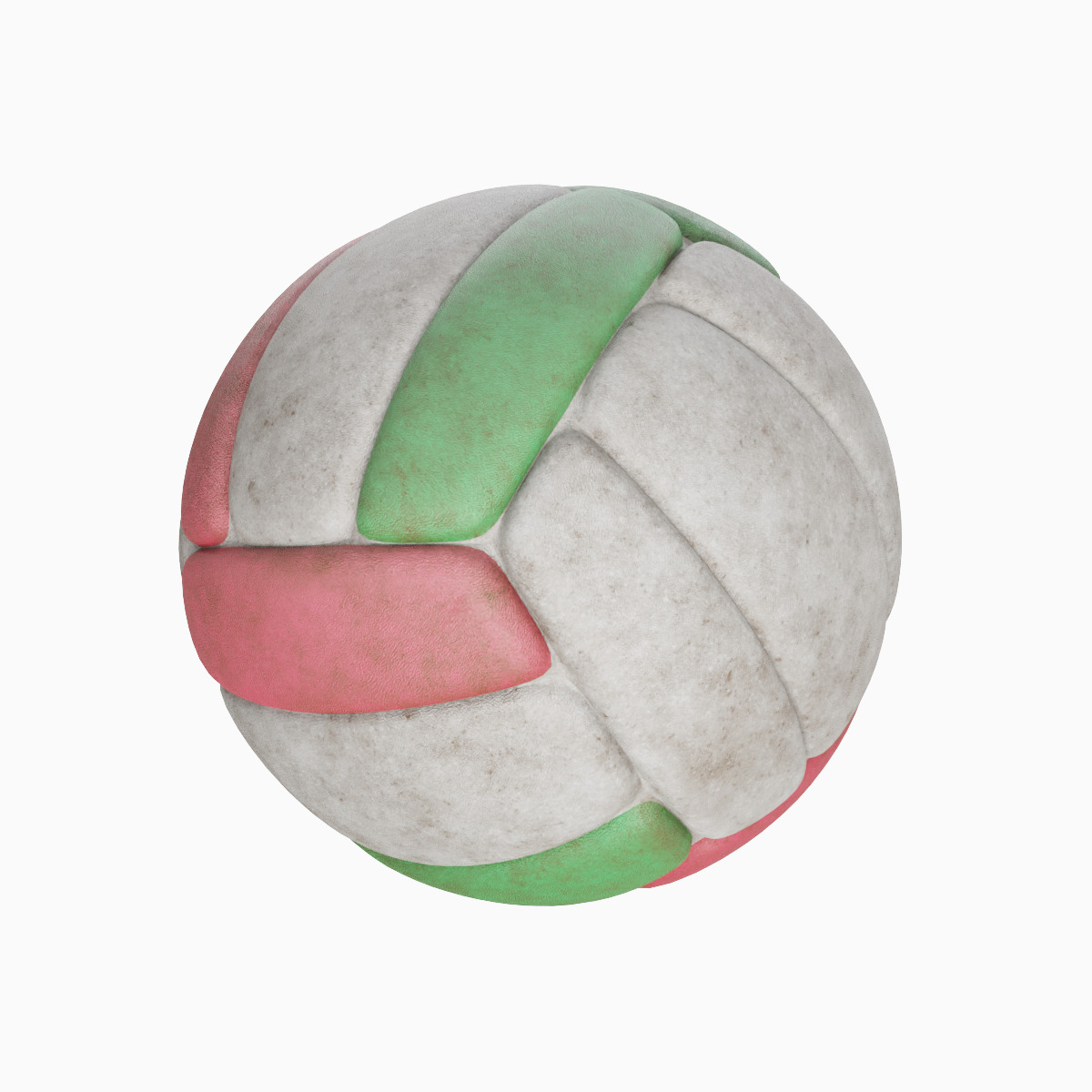 Dirty Volleyball Ball Set 3D model_8