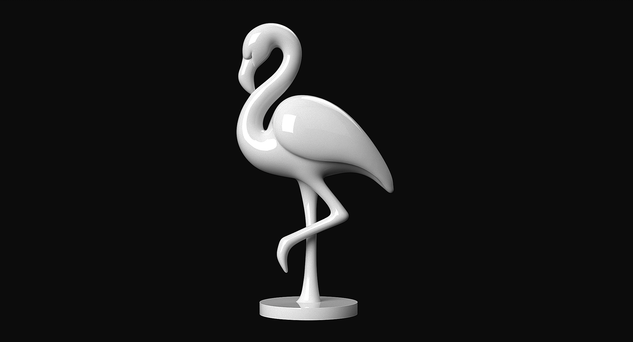 Flamingo 3D print model_2