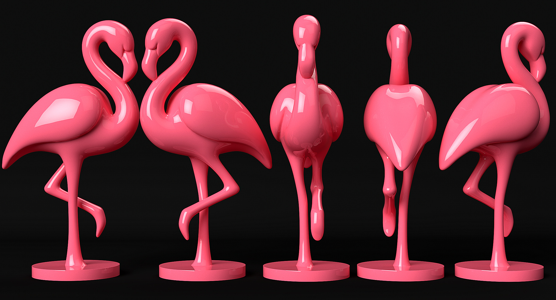 Flamingo 3D print model_11