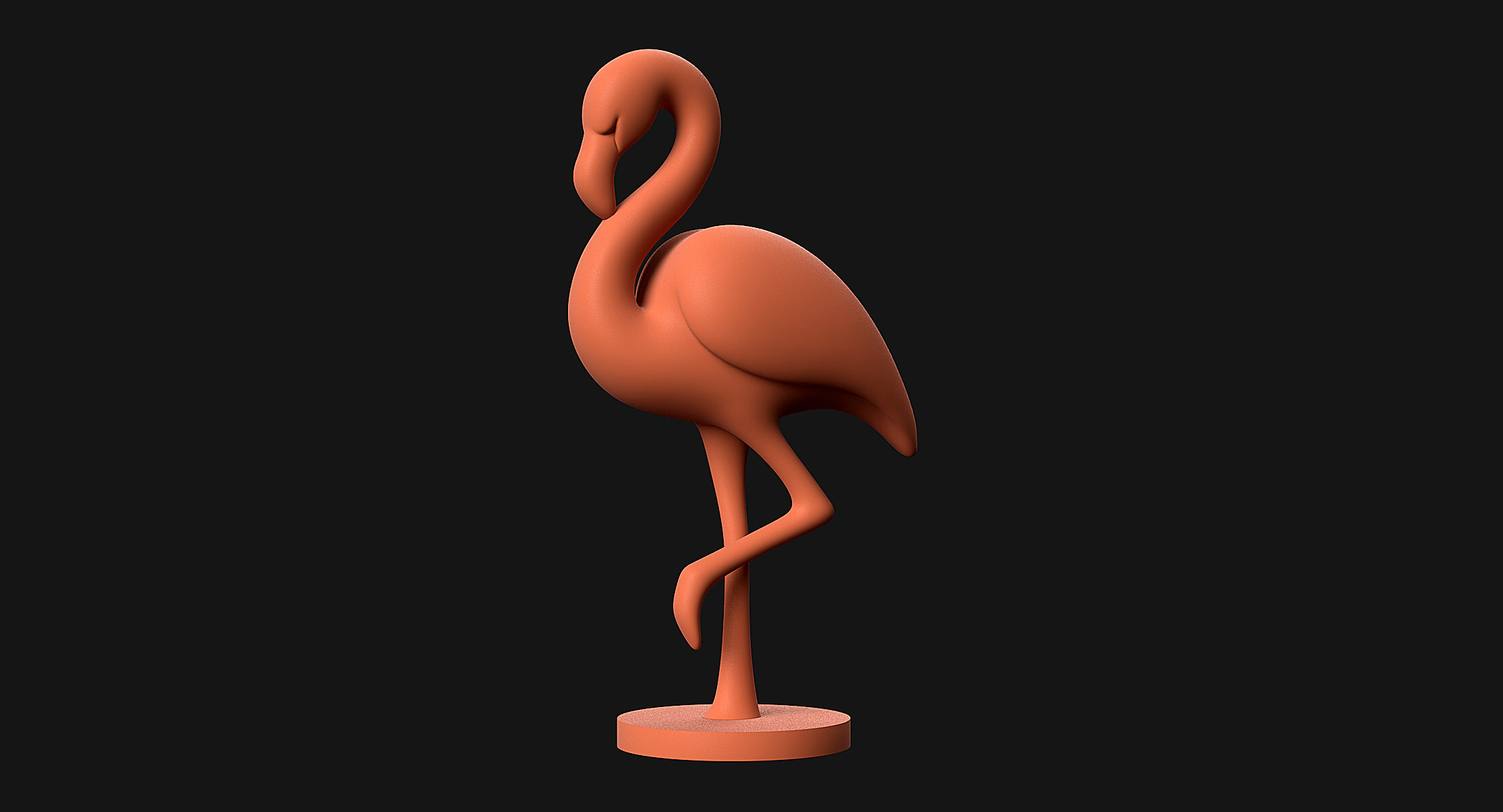 Flamingo 3D print model_7