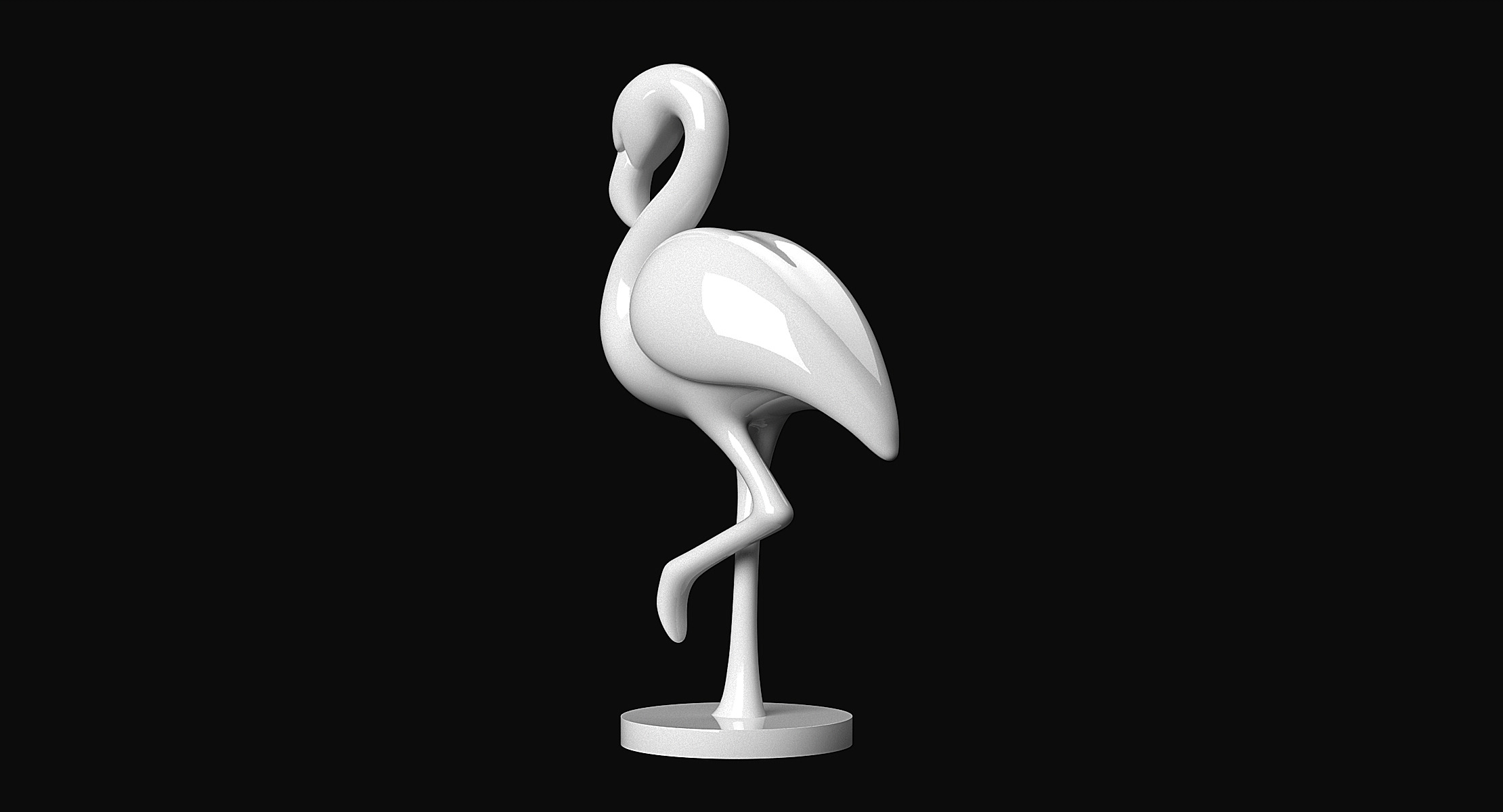 Flamingo 3D print model_3