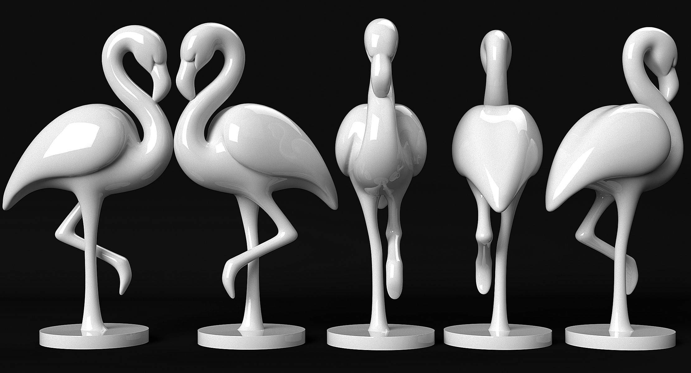 Flamingo 3D print model_10