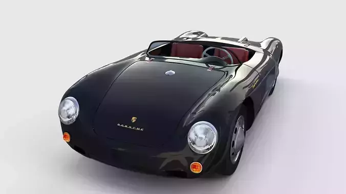 Porsche 550 Spyder black rev