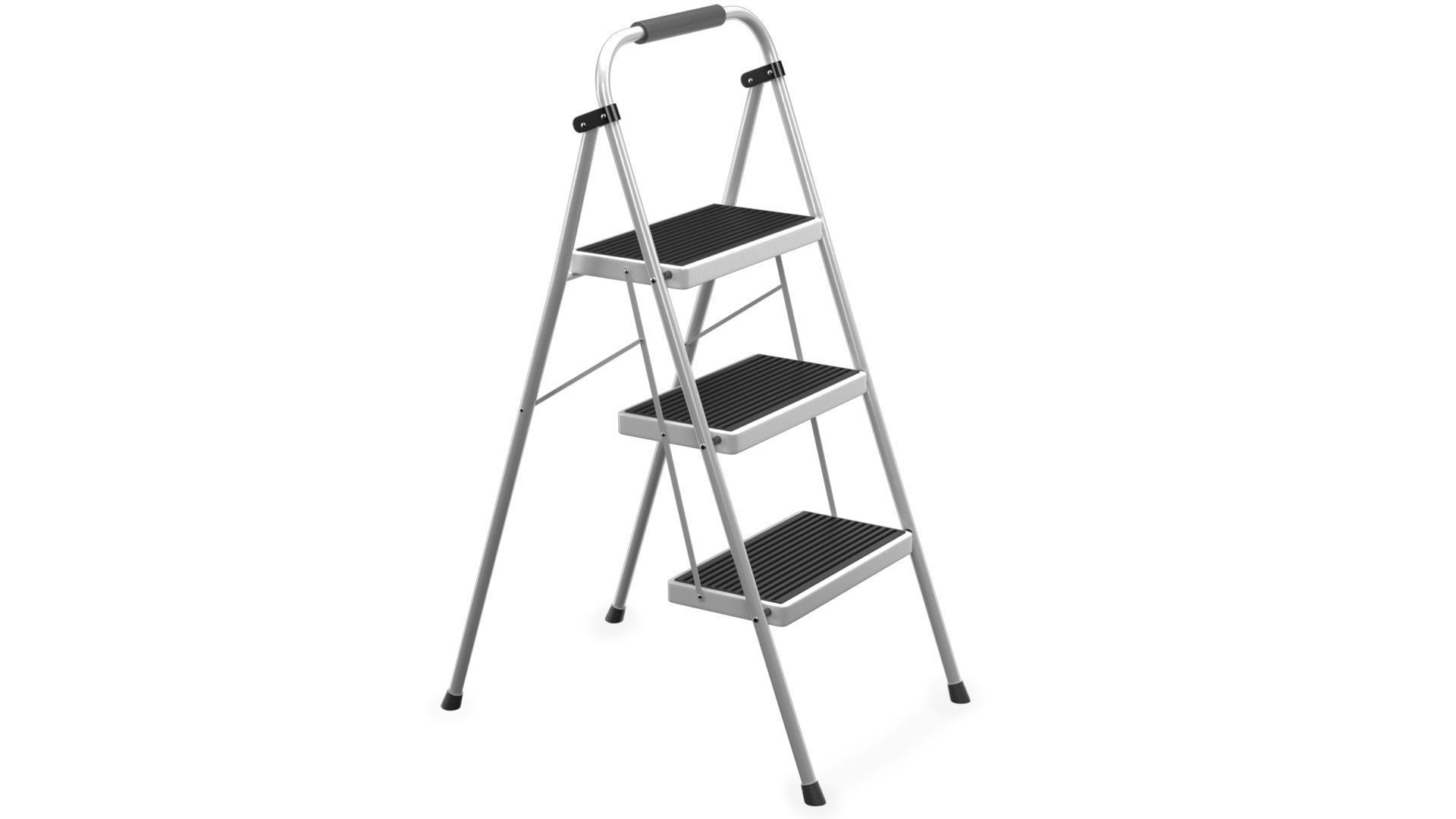 3 Step Folding Ladder 3D model_1