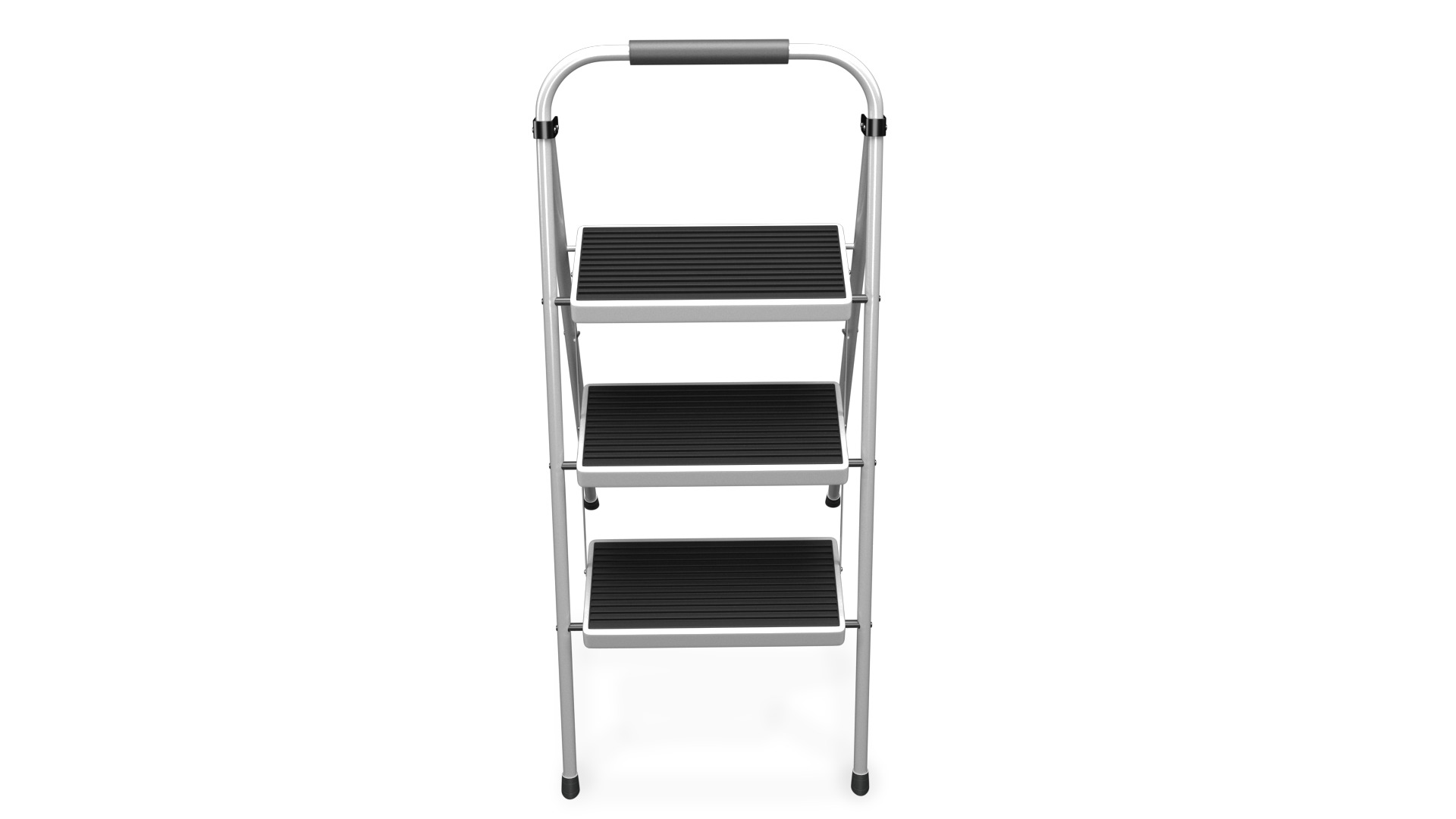 3 Step Folding Ladder 3D model_5