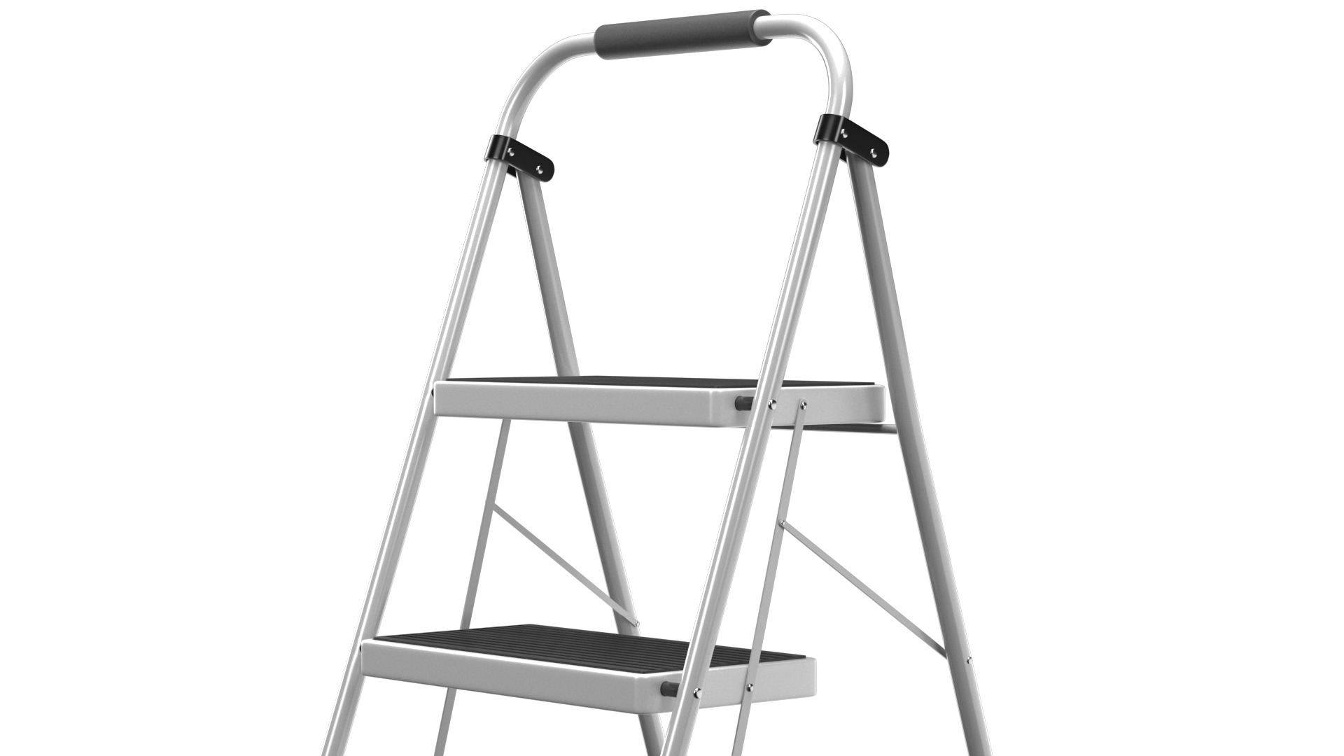 3 Step Folding Ladder 3D model_3