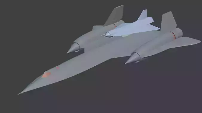 Lockheed D-21  M-21 3D print model
