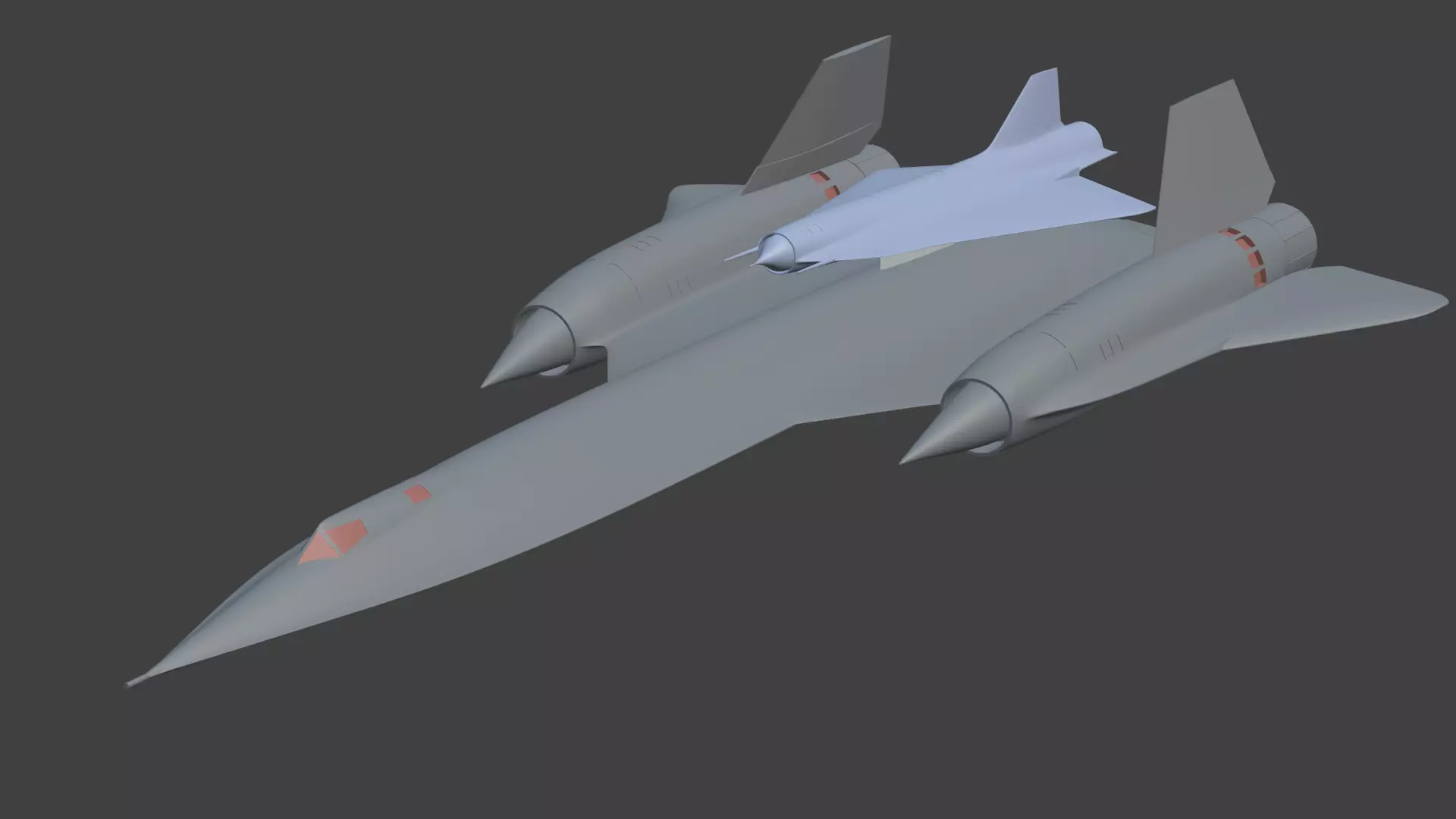 Lockheed D-21 M-21 3D print model