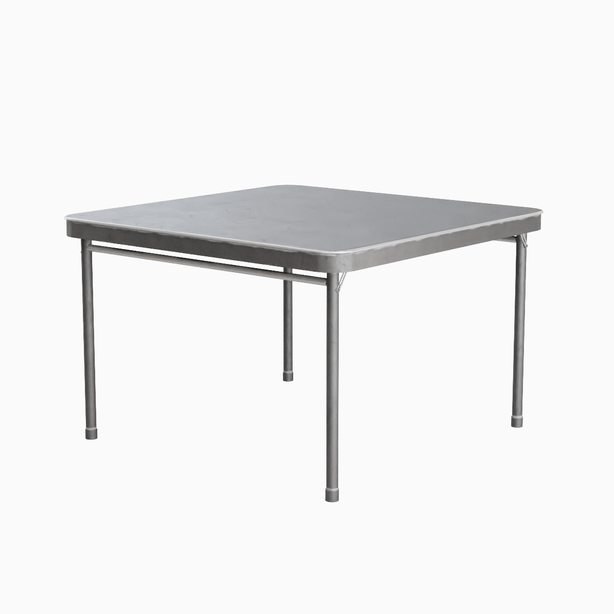 Folding Table Set Low-poly 3D model_16