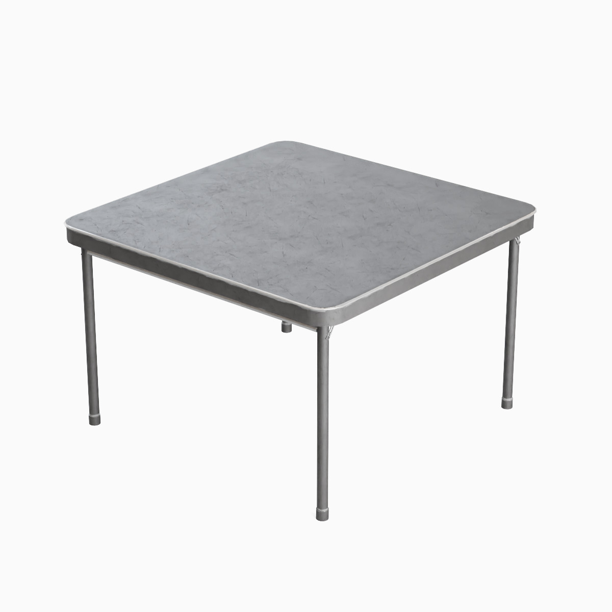Folding Table Set Low-poly 3D model_19