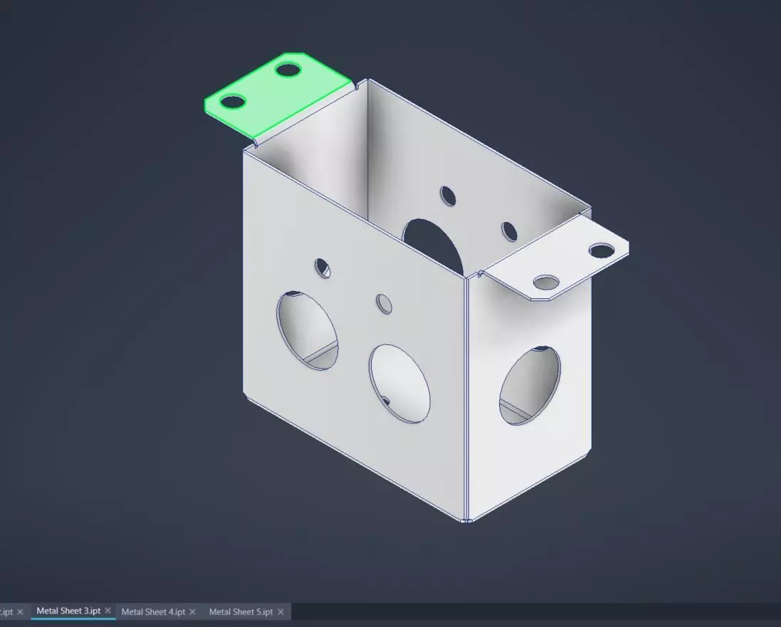 Metal Sheet 3 Practice Exercise  3D print model_0