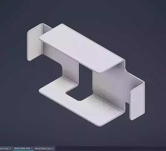 Metal Sheet 4 Practice Exercise  3D print model