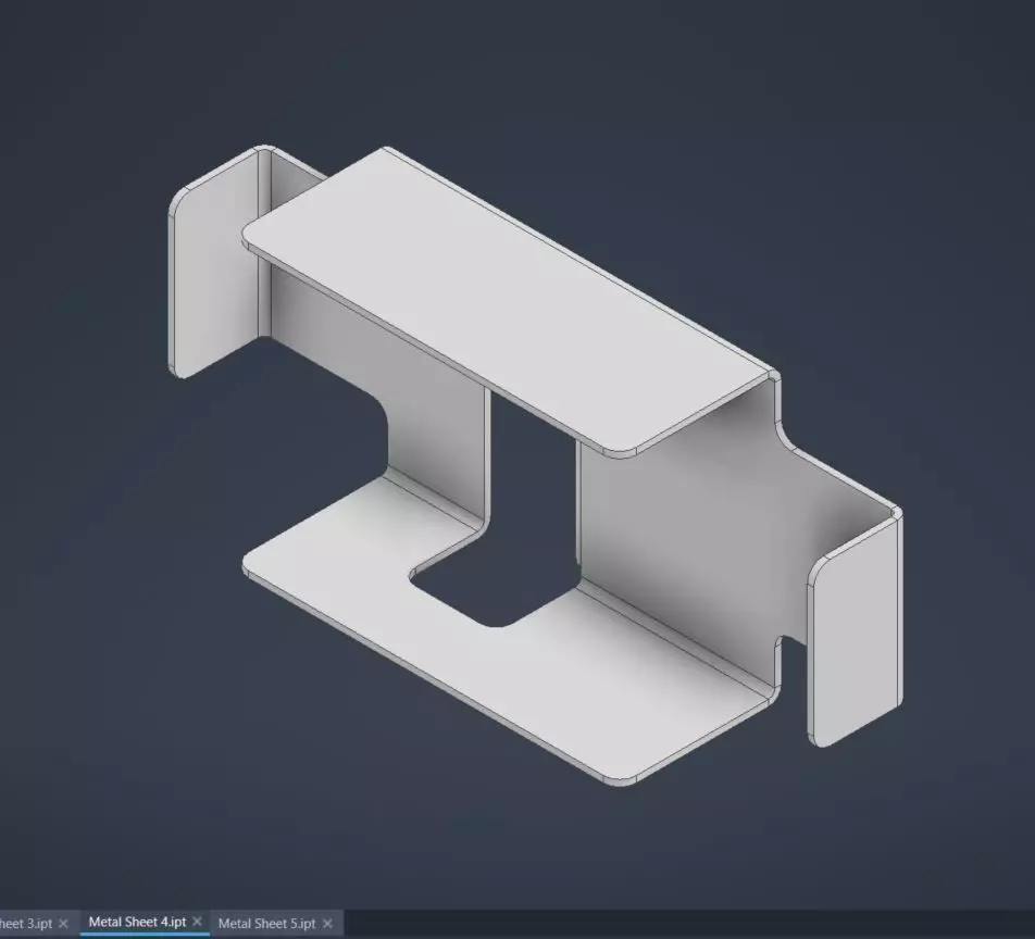 Metal Sheet 4 Practice Exercise  3D print model_0