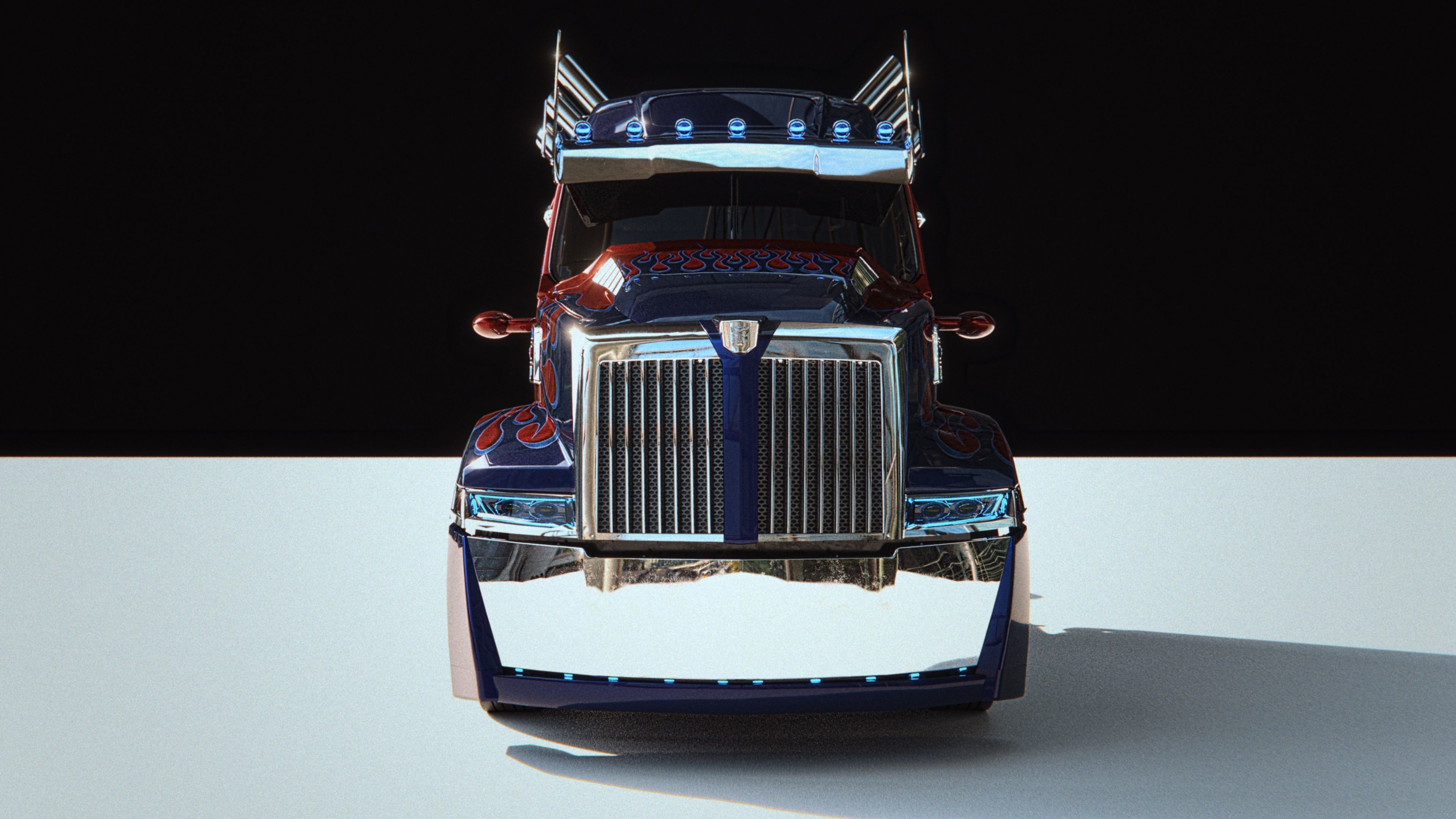 Western Star 5700xe Optimus Prime 3D model_6