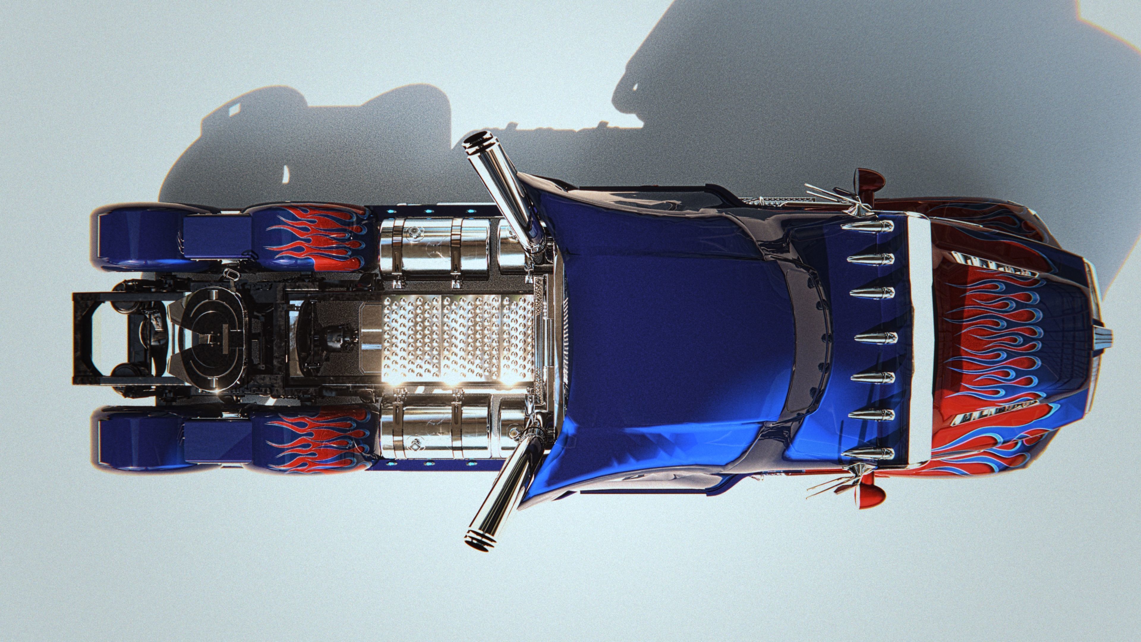 Western Star 5700xe Optimus Prime 3D model_5